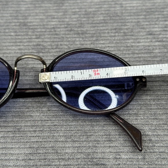 Revlon Vintage Oval Sunglasses Purple Burgundy Frame Blue Tint Lenses Retro 90s main image 11